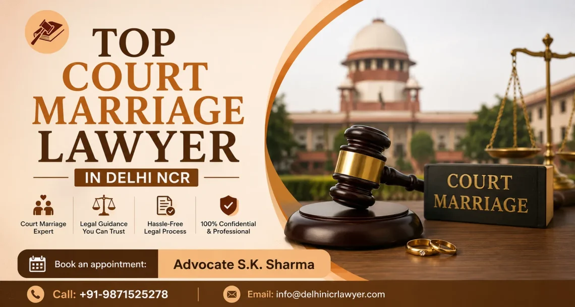 Top Court Marriage Lawyer in Delhi NCR for Fast & Hassle-Free Marriage Registration