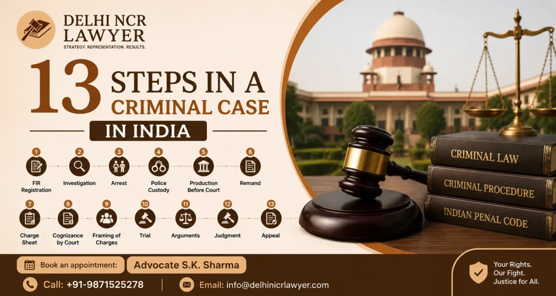 13 Steps in a Criminal Case in India: Complete Process Explained