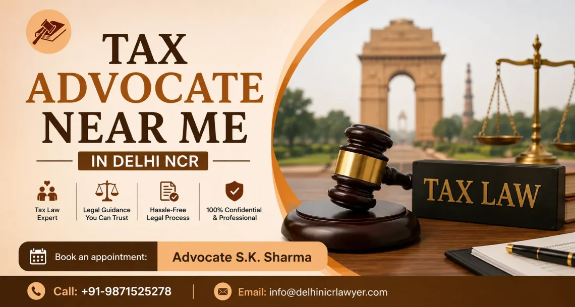 Tax Advocate Near Me in Delhi NCR for Income Tax Cases